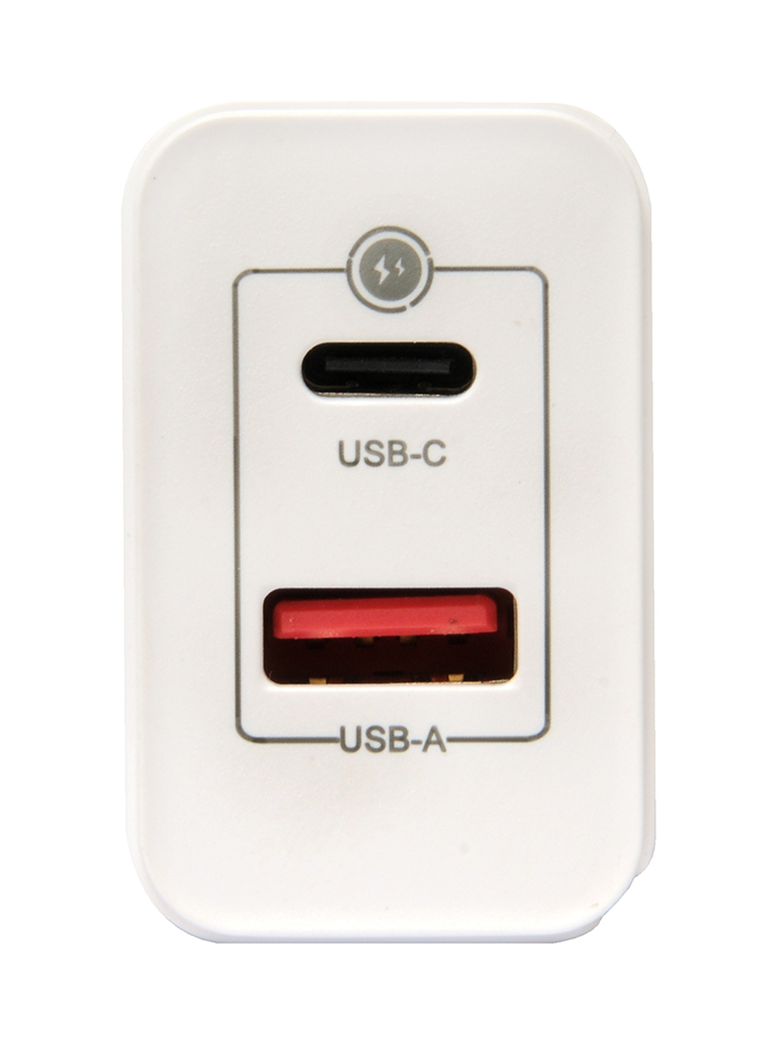 TECMASTER CARGADOR DE PARED, FAST CHARGING 2 PUERTOS, 1PD3.0 + 1QC3.0 – 45W, BLANCO 1