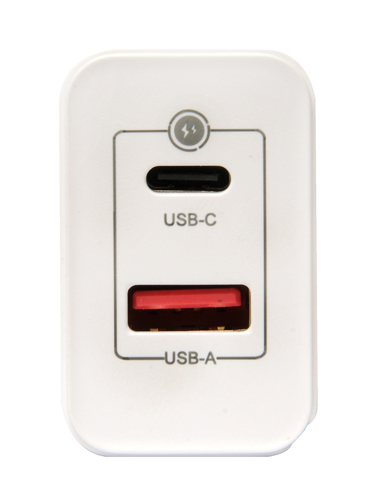 TECMASTER CARGADOR DE PARED, FAST CHARGING 2 PUERTOS, 1PD3.0 + 1QC3.0 – 45W, BLANCO 1