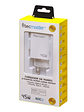 TECMASTER CARGADOR DE PARED, FAST CHARGING 2 PUERTOS, 1PD3.0 + 1QC3.0 – 45W, BLANCO - Miniatura 3