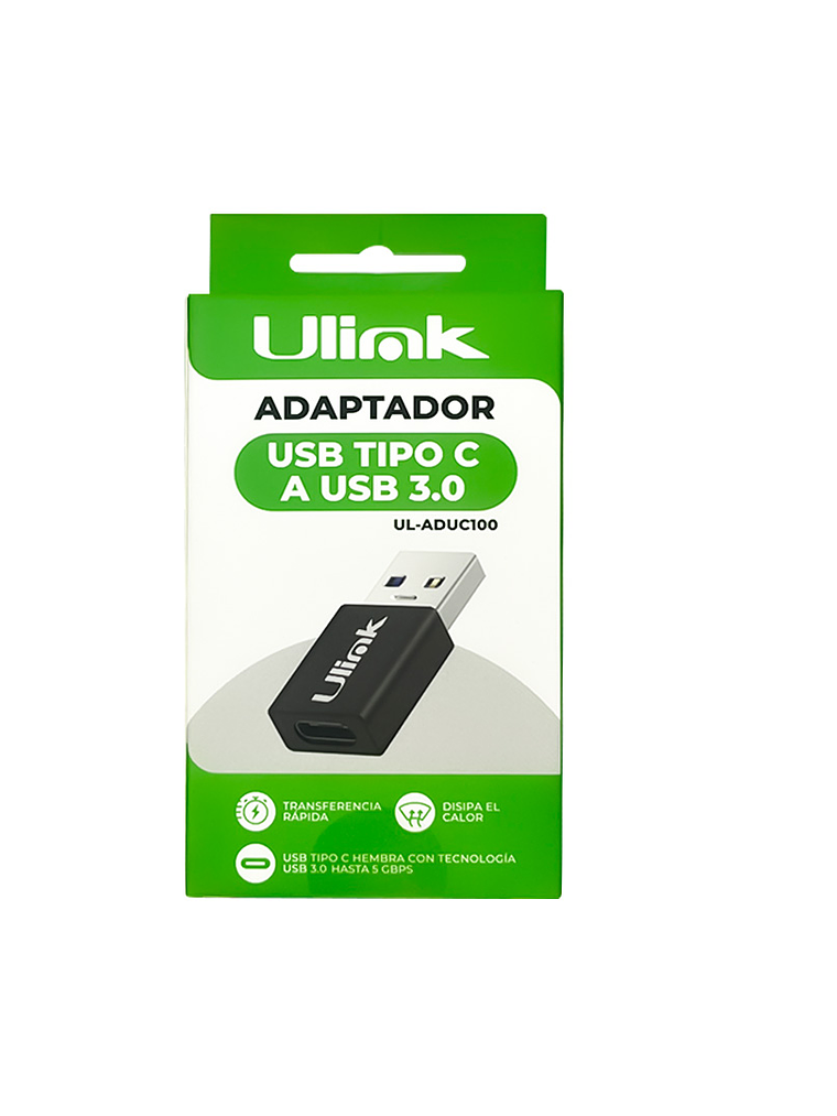 Adaptador USB tipo C hembra a USB macho 3.0 (tipo A) 3