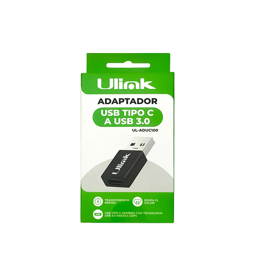 Adaptador USB tipo C hembra a USB macho 3.0 (tipo A) 3