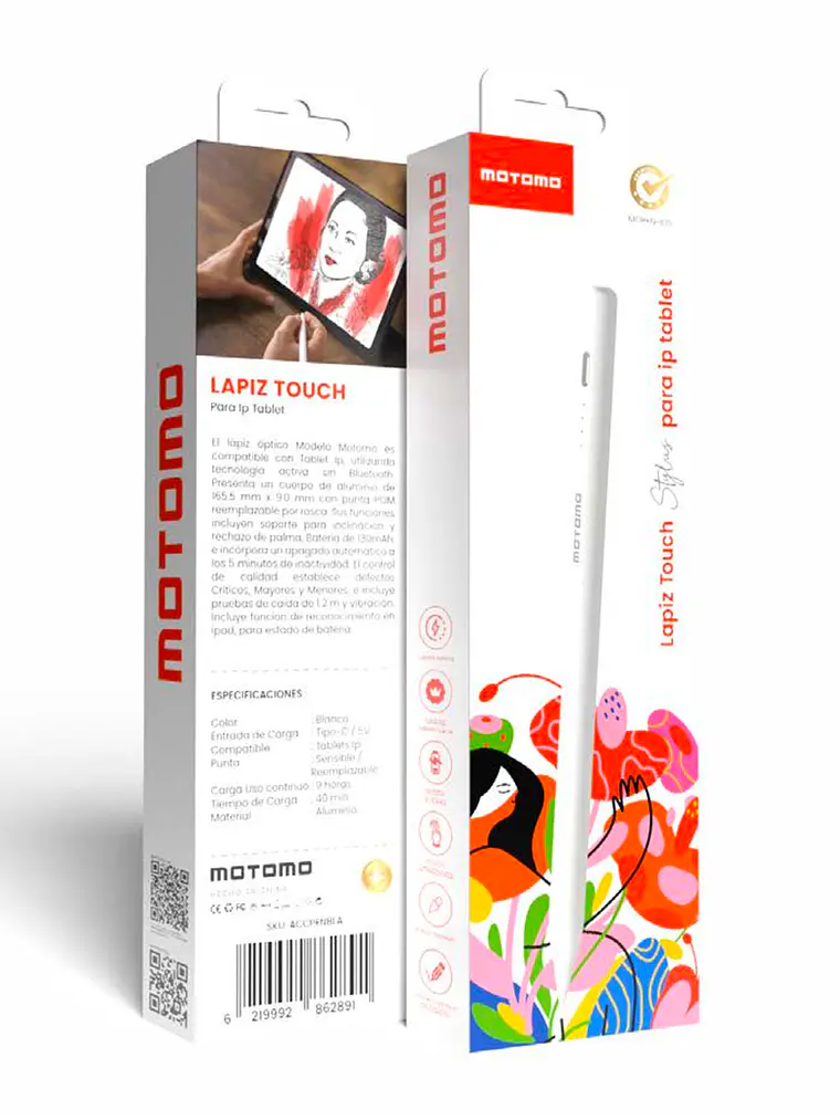 Lápiz Pencil Tactil Motomo Touch Compatible Para IPad 1