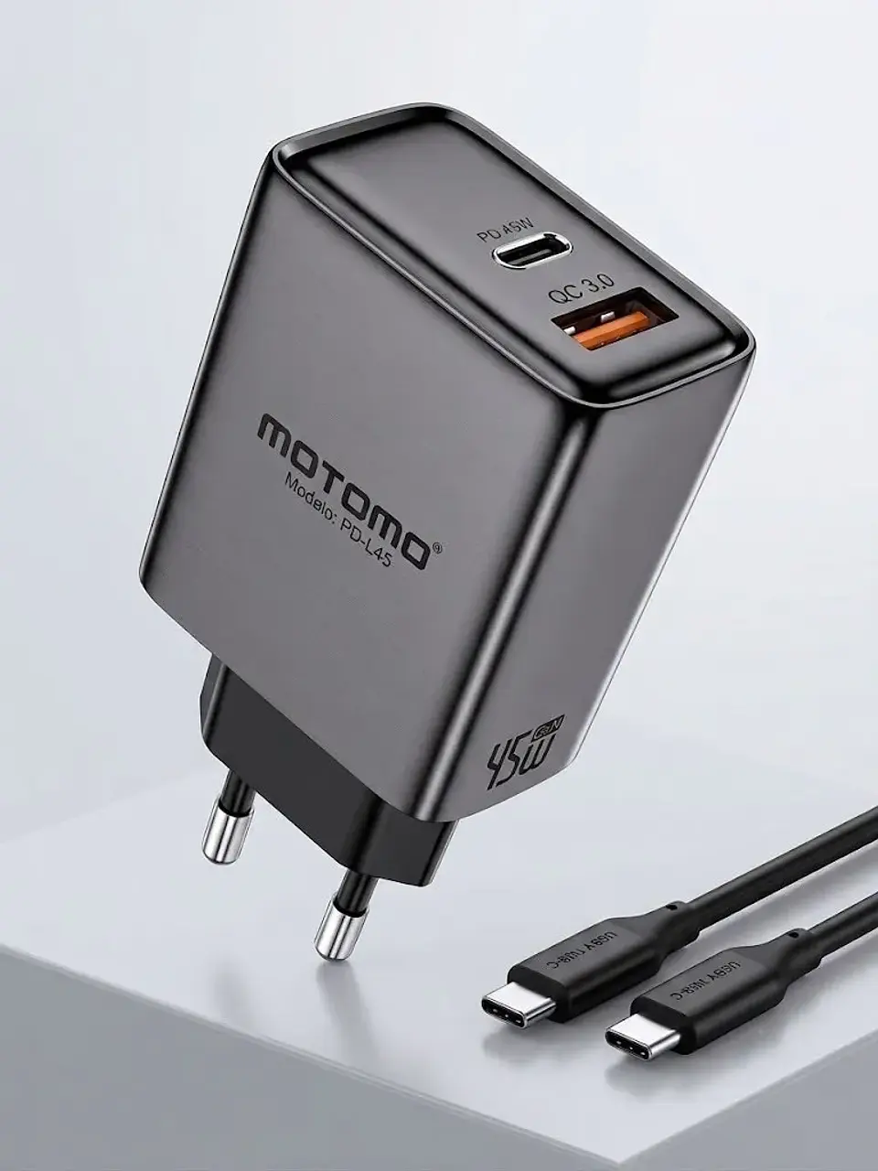 Cargador Carga Súper Rápida 45w - Motomo Tipo C 2