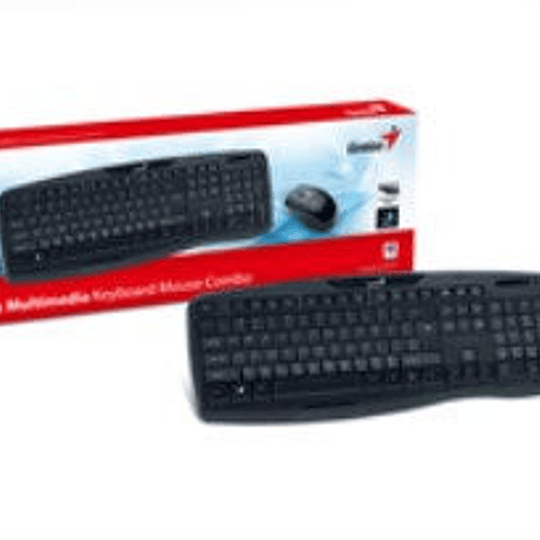 Kit Teclado Mouse Genius KB-8000X Multimedia Negro USB