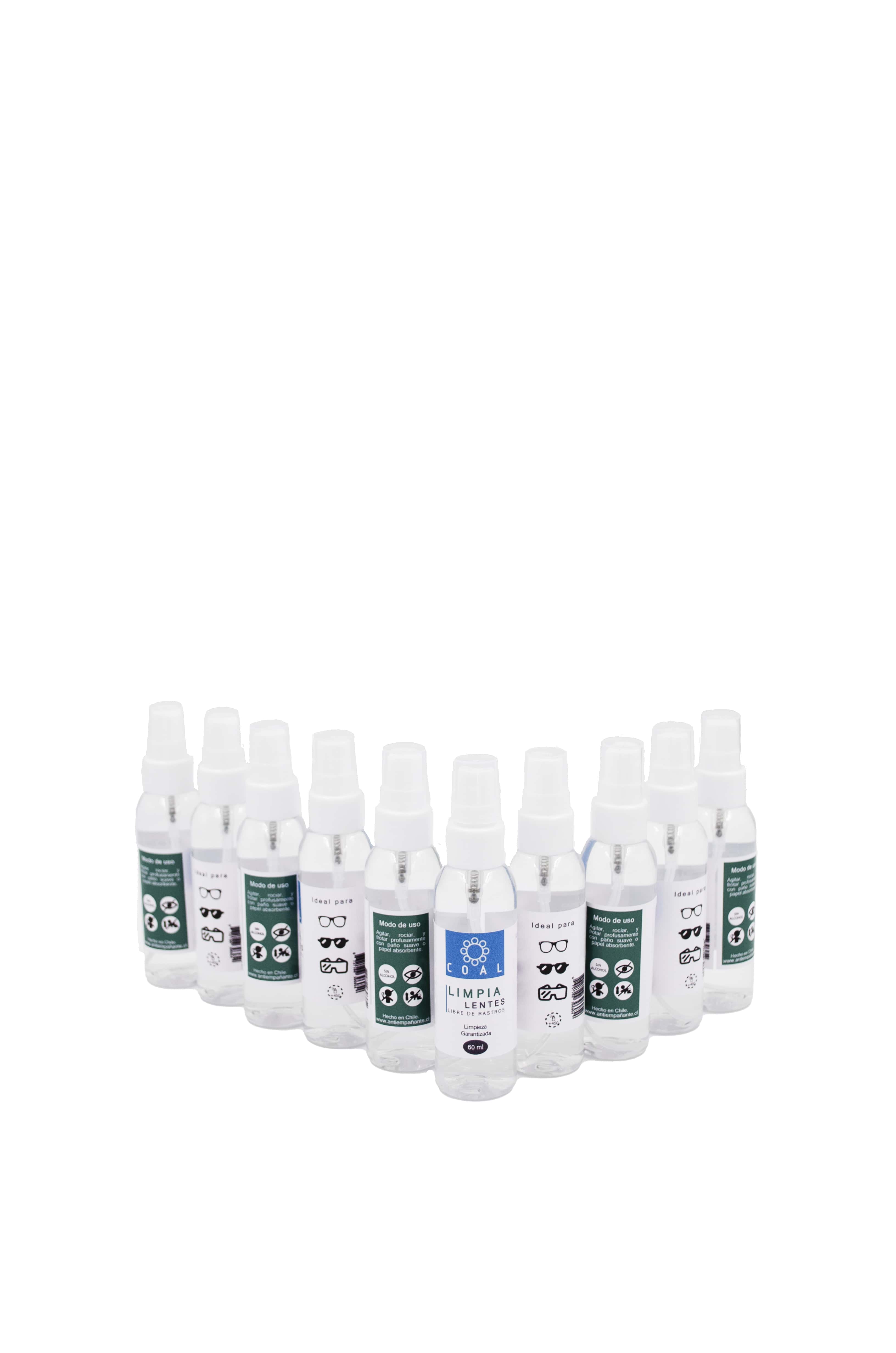 Pack 10 Limpia Lentes 60 ml