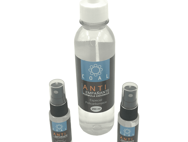 Pack 2 spray antiempañante POLICARBONATOS portable + recarga
