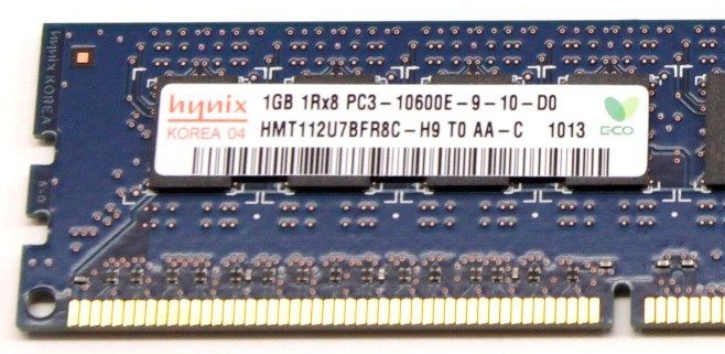 Memoria Ram 1gb / 1333Mhz EDIMM PC3-10600E / Ecc Unbuffered / 500208-562