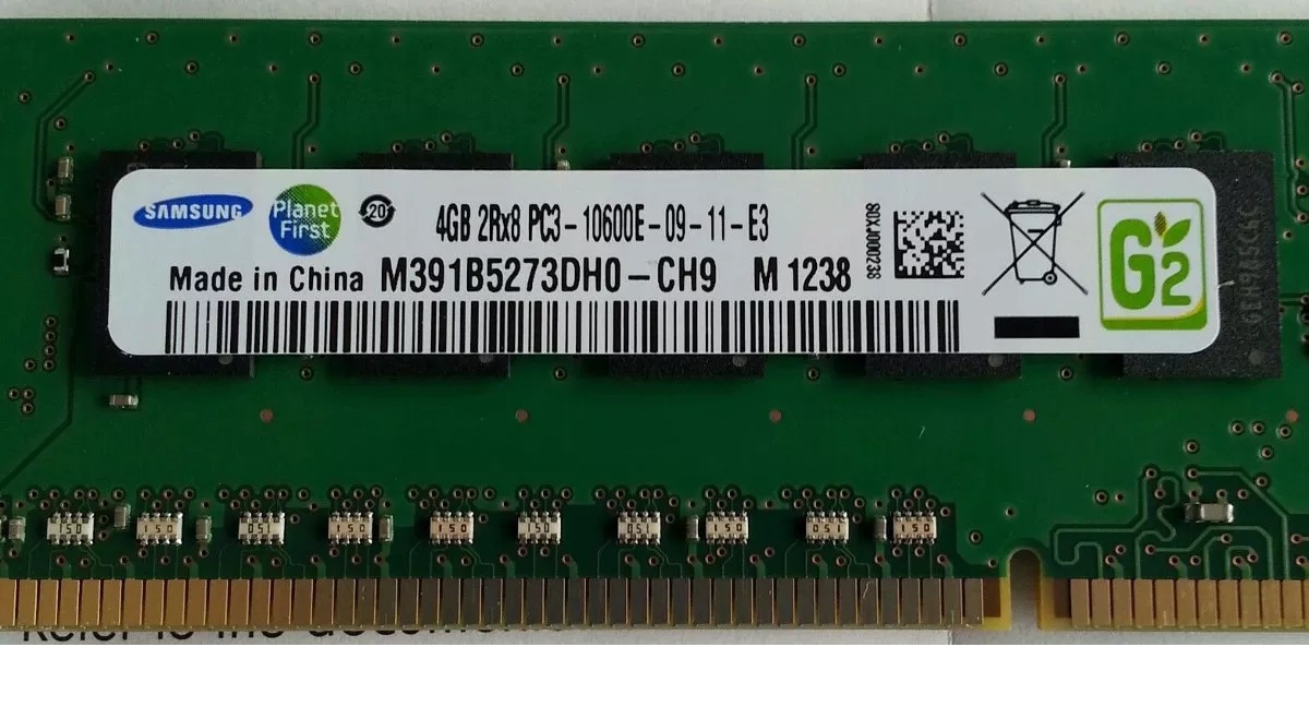 Memoria Ram 4gb / 1333Mhz EDIMM PC3-10600E / Ecc Unbuffered / 500210-571 500672-B21
