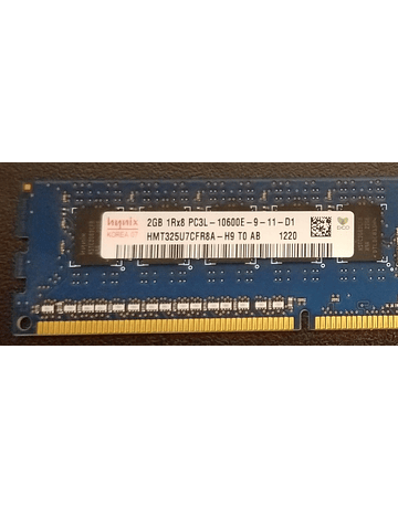 Memoria Ram 2gb / 1333Mhz EDIMM PC3-10600E / Ecc Unbuffered / 500209-061