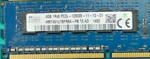 Memoria Ram 4gb / 1600Mhz EDIMM PC3-12800E / Ecc Unbuffered / 669238-071 662609-572 662609-571 