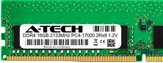 Memoria Ram 16gb / 2133Mhz EDIMM PC4-17000E - 2133P / Ecc Unbuffered