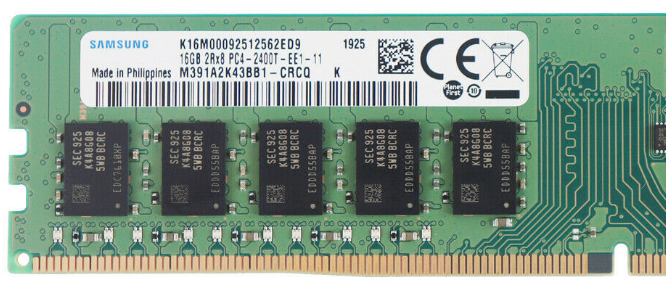 Memoria Ram 16gb / 2400Mhz EDIMM PC4-19200E - 2400T / Ecc Unbuffered