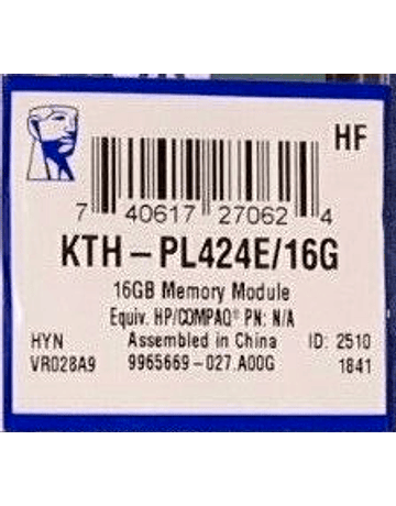 Memoria Ram 16gb / 2400Mhz EDIMM PC4-19200E - 2400T / Ecc Unbuffered