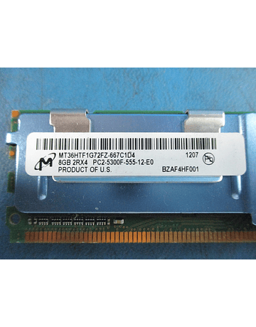 Memoria Ram 8gb / 667mhz FBDIMM PC2-5300F / Fully Buffered