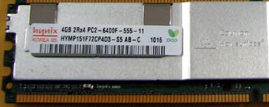 Memoria Ram 4gb / 800Mhz FBDIMM PC2-6400F / Fully Buffered