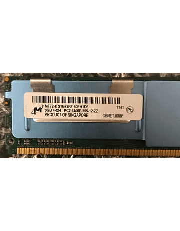 Memoria Ram 8gb / 800Mhz FBDIMM PC2-6400F / Fully Buffered