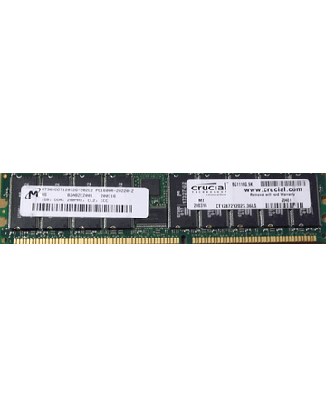 Memoria Ram 1gb / 200Mhz RDIMM PC2-1600R / Ecc Registered / CL2 2.5Volts 