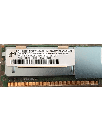 Memoria Ram 4gb / 800Mhz FBDIMM PC2-6400F / Fully Buffered