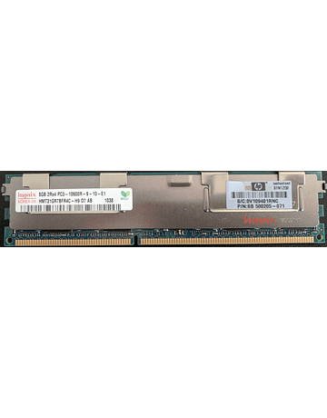 Memoria Ram 8gb / 1333Mhz RDIMM PC3-10600R / Ecc Registered / 500205-071