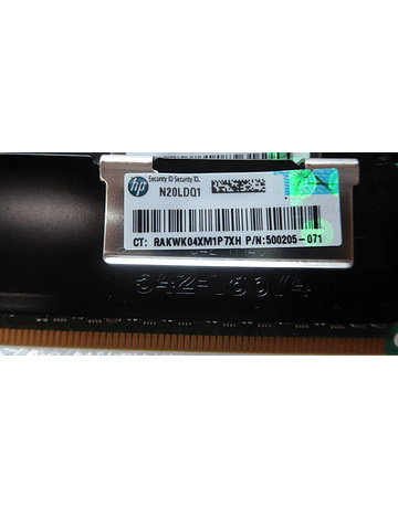 Memoria Ram 8gb / 1333Mhz RDIMM PC3-10600R / Ecc Registered / 500205-071