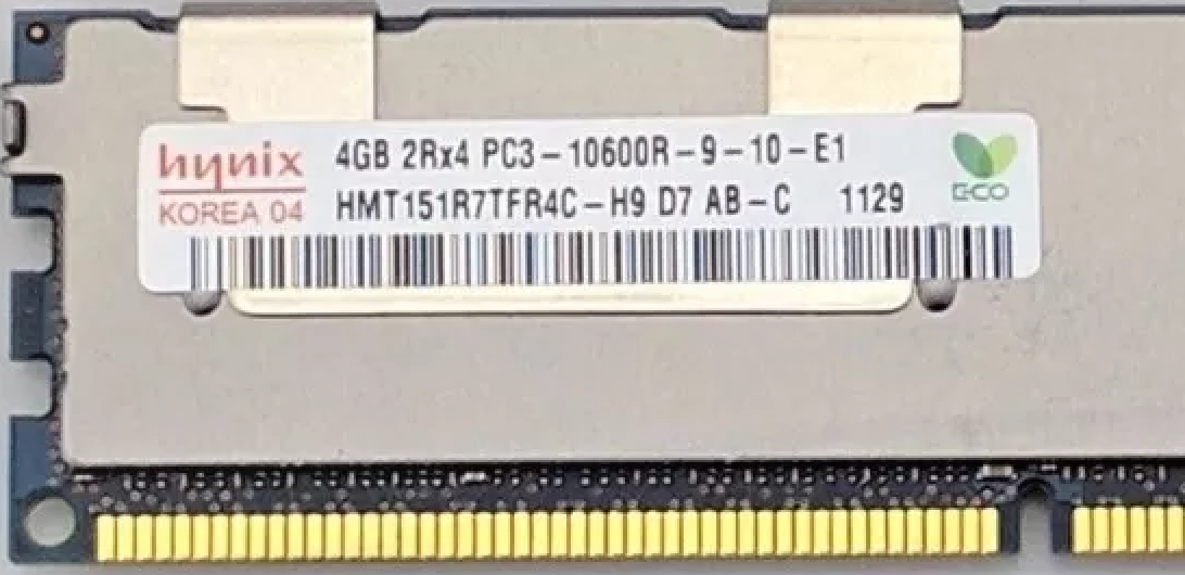Memoria Ram 4gb / 1333Mhz RDIMM PC3L-10600R / Ecc Registered / 1.35v / 500203-061