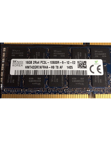 Memoria Ram 16gb / 1333Mhz RDIMM PC3L-10600R / Ecc Registered / 1.35v / 647653-081