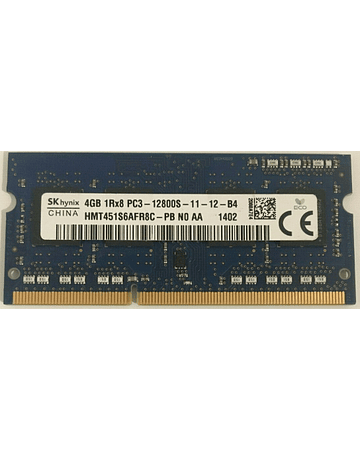 Memoria Ram 4gb / 1600Mhz SODIMM PC3-12800S