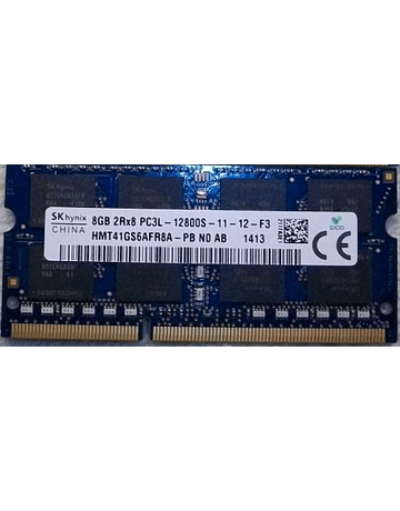 Memoria Ram 8gb / 1600mhz SODIMM PC3-12800S