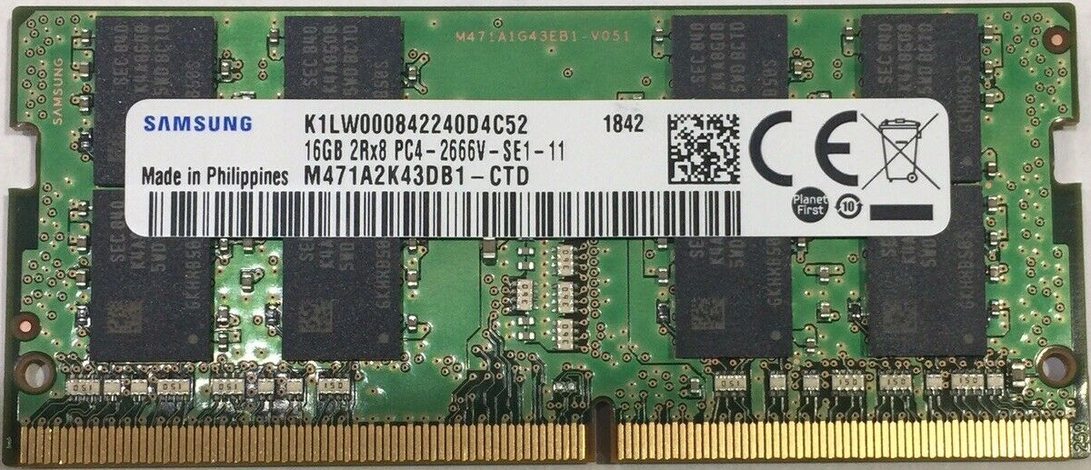 Memoria Ram 16gb / 2666Mhz SODIMM PC4-21300S - 2666V