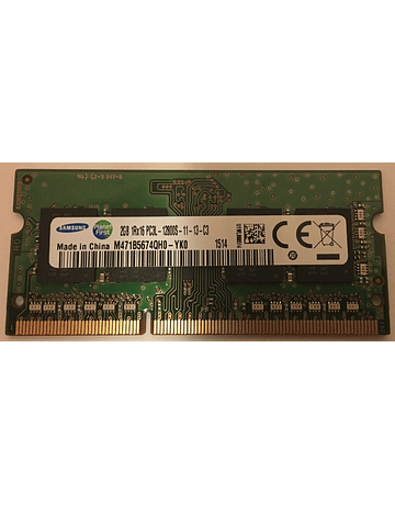 Memoria Ram 2gb / 1600Mhz SODIMM PC3L-12800S / 1.35v 