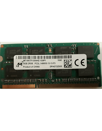Memoria Ram 8gb / 1866Mhz SODIMM PC3L-14900S / 1.35v 