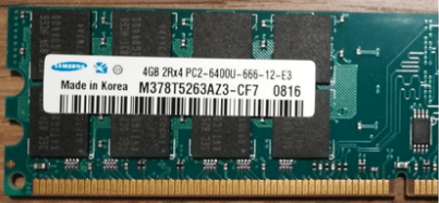 Memoria Ram 4gb / 800Mhz UDIMM PC2-6400U