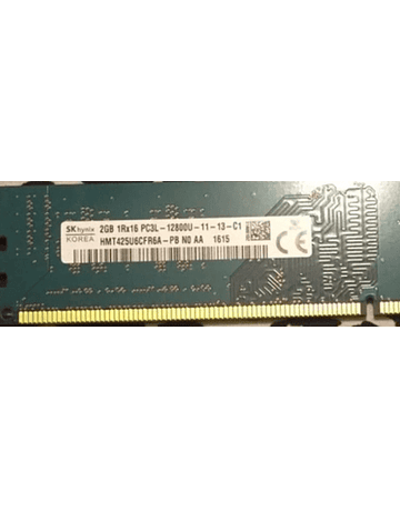 Memoria Ram 2gb / 1600Mhz UDIMM PC3-12800U