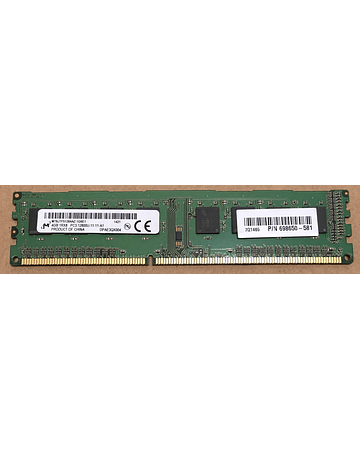 Memoria Ram 4gb / 1600Mhz UDIMM PC3-12800U