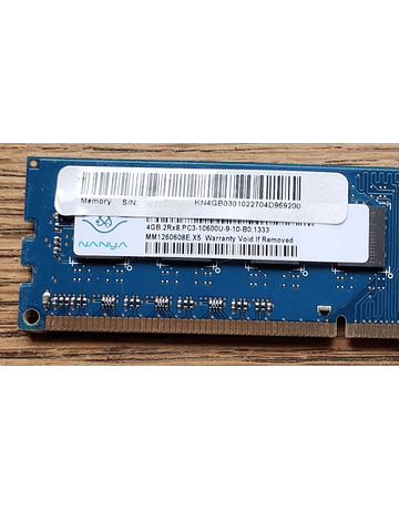 Memoria Ram 4gb / 1333Mhz UDIMM PC3-10600U / 497158-W01