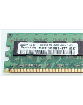 Memoria Ram 2gb / 800mhz EDIMM PC2-6400E / Ecc Unbuffered