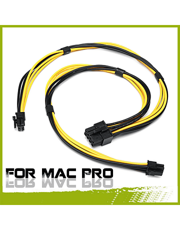 Tarjeta de Video Cable 2 x Mini 6 Pin To PCIE 8 Pin Cable de poder para tarjeta de video Apple MacPro 4.1 5.1 Metal Catalina