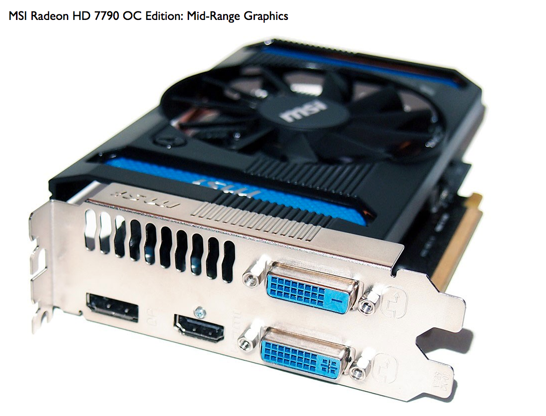 Tarjeta de Video MSI Radeon HD 7790 1GB DDR5 128-bit PCI Express 3.0 x16 Graphics Card AMD