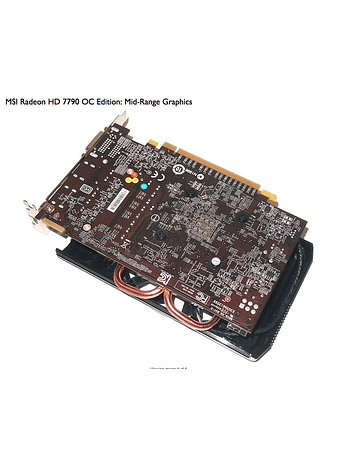 Tarjeta de Video MSI Radeon HD 7790 1GB DDR5 128-bit PCI Express 3.0 x16 Graphics Card AMD