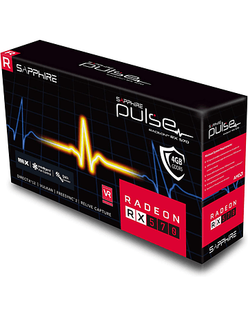 Tarjeta de Video Sapphire Pulse Radeon RX 580 4Gb GDDR5 Dual HDMI DVI-D Dual DP Graphics Card MacPro Mojave Metal