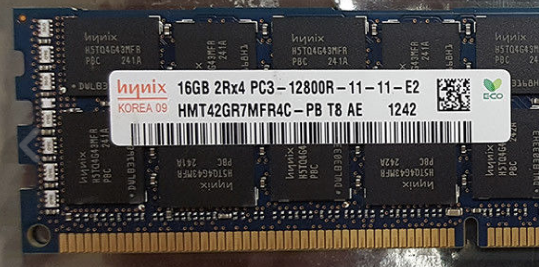 Memoria Ram 16gb / 1600mhz RDIMM PC3-12800R / Ecc Registered / 1.5v 