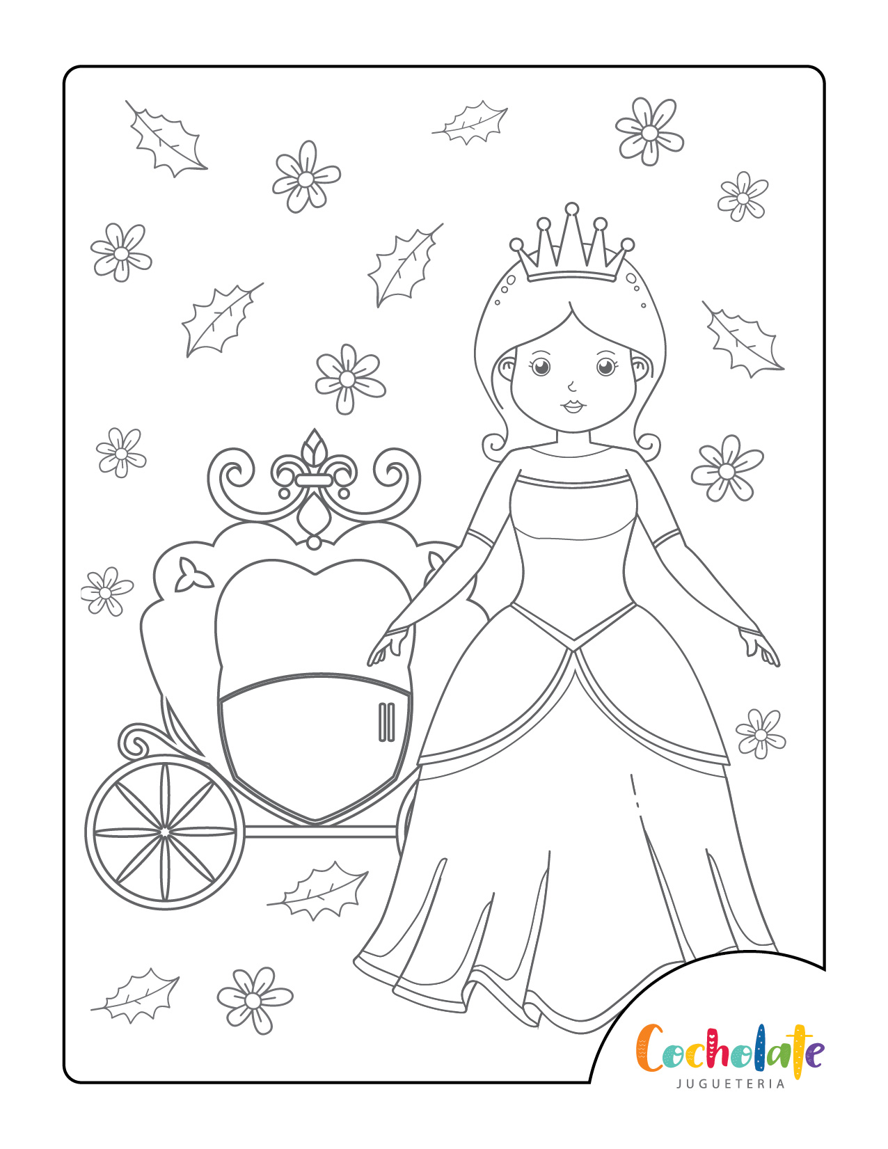 Libro de princesas para colorear