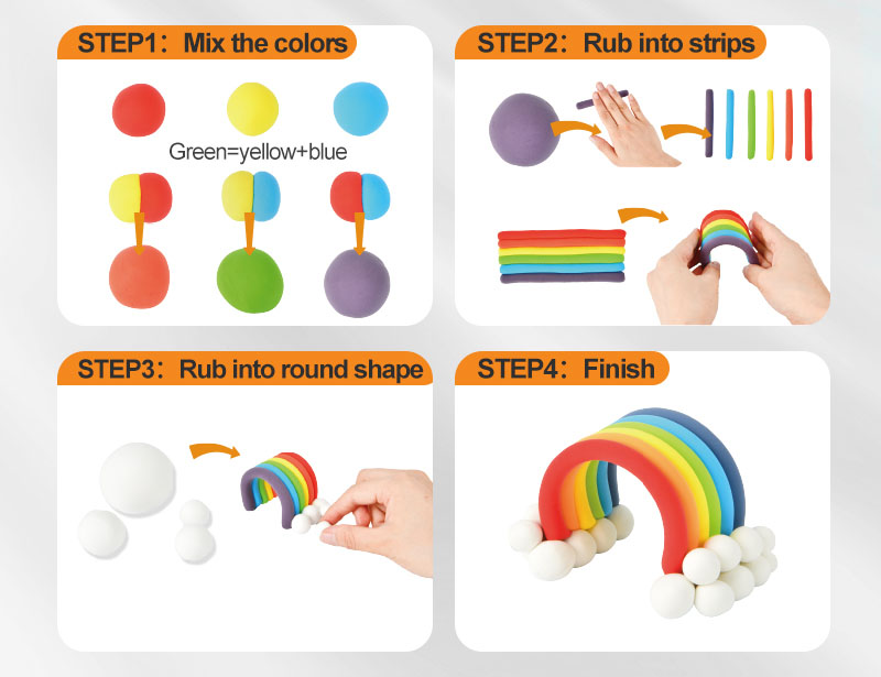 Plasticina 6 colores + herramientas