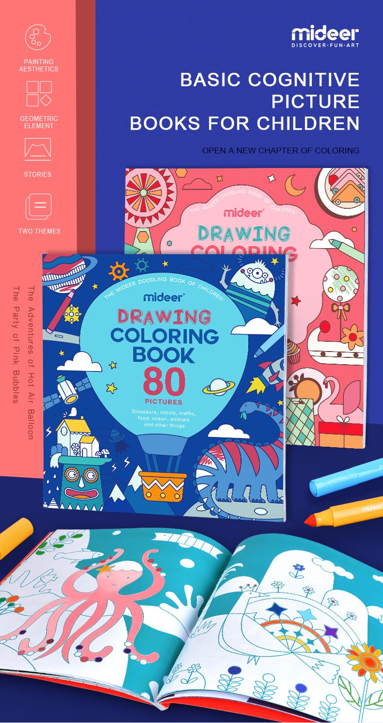 Libro para colorear y dibujar_Aventuras en globo