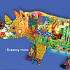 Gran puzzle Rinoceronte de ensueño