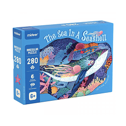 Gran puzzle Ballena en una caracola