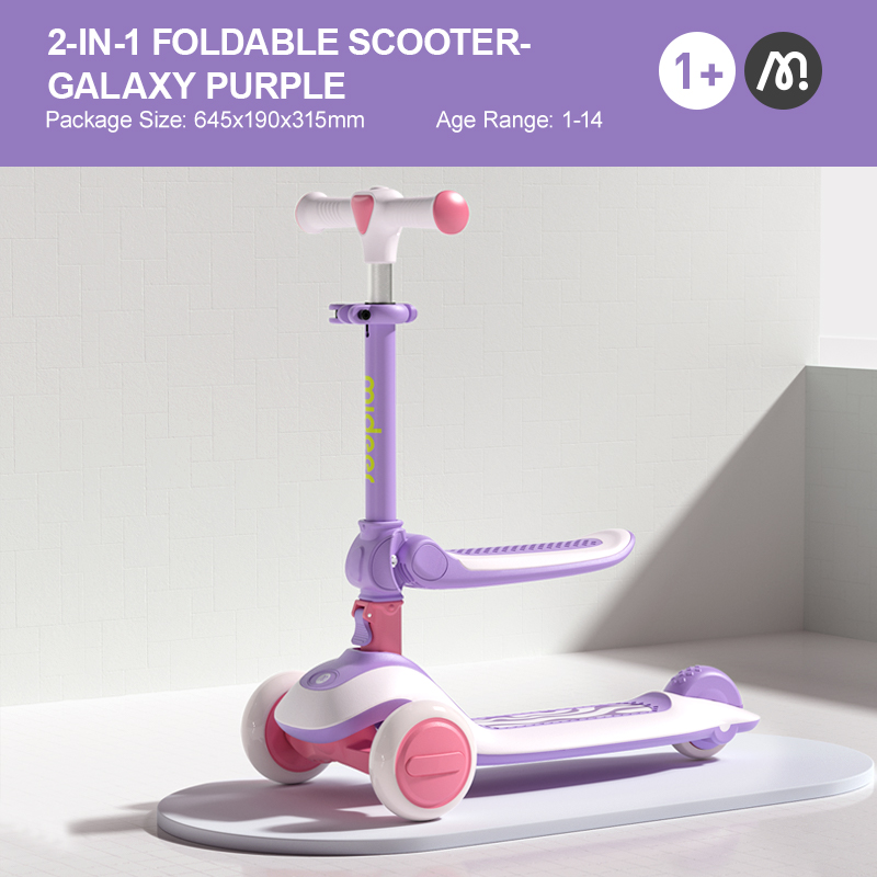 Scooter niños con asiento_Morado