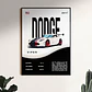 Cuadro Auto Dodge Viper Blanco Deportivo + Marco Negro - Miniatura 1