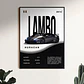 Cuadro Auto Lamborghini Huracán Black Edicion + Marco Negro - Miniatura 1