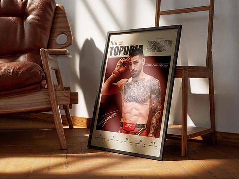 Cuadro De Ilia Topuria UFC I Peleador MMA + Marco